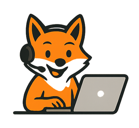 FoxDesk™ AI Receptionist FoxDesk logo - AI Gym Receptionist